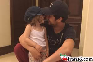 شاهرخ استخری, عکس شاهرخ استخری, شاهرخ استخری و دخترش, پناه دختر شاهرخ استخری, شاهرخ استخری و دخترش پناه, تبریک روز دختر