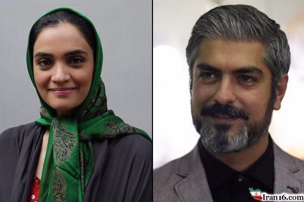 مهدی پاکدل در کنار نرگس مست +عکس