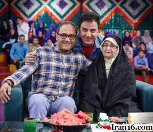 عمو پورنگ و مادرش , آواز عمو پورنگ در خندوانه , آواز آذری رامبد جوان در خندوانه , فیلم عمو پورنگ و مادرش در خندوانه , خندوانه , عکس عمو پورنگ و مادرش