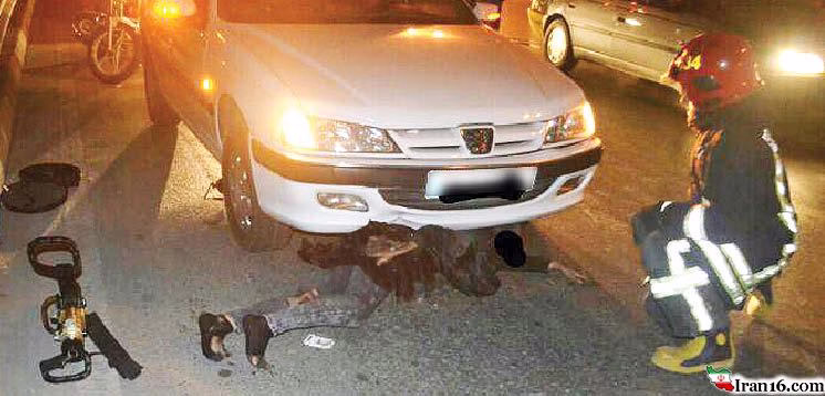 حادثه رانندگی ، خودرو ، زن حادثه دیده ، زنده ماندن زن