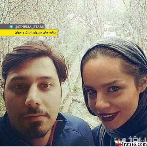 عکس جدید احسان خواجه امیری و همسرش