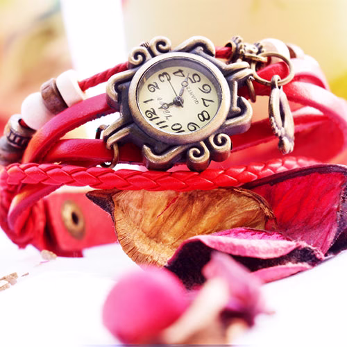 ساعت مچی زنانه الیزابت elizabet ـ ساعت بند چرم الیزابت