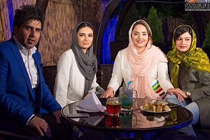 Linda Kiani and Narges Mohammadi in opening a restaurant