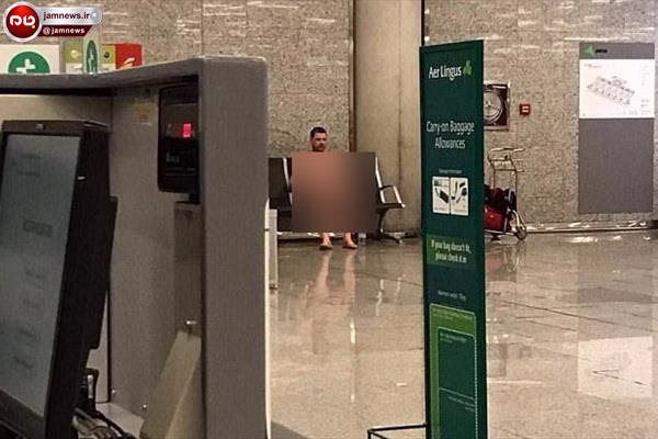 وضعیت پوشش این مسافر همه را انگشت به دهان کرد! + عکس