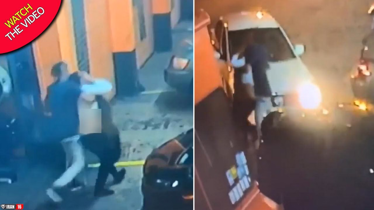 لحظه ربودن زن جوان