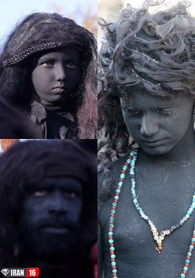 حضور دسته جنی‌ها در شهرستان نوش‌آباد کاشان تصاویر