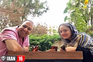 عصرانه خوردی علی اوجی و نرگس محمدی+عکس