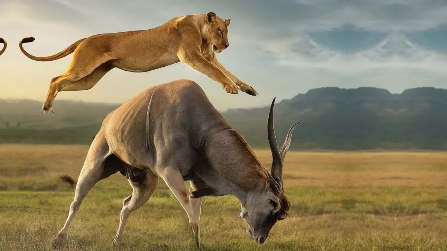 برخورد وحشتناک شیر جنگ و نبرد حیوانات وحشی حیات وحش آفریقا