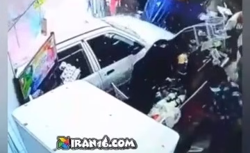 تصادف راننده زن